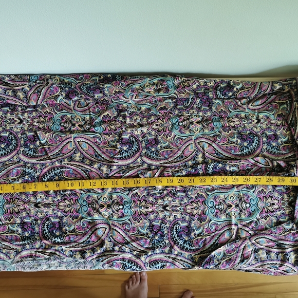 Tribal split wrap skirt, bohemian print SZ large - Picture 3 of 3